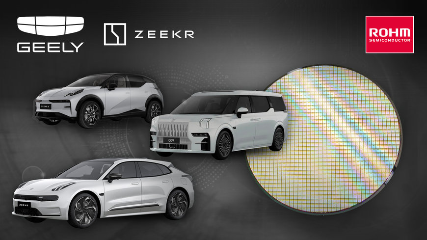 ROHM's 4th Generation SiC MOSFET Bare Chips Adopted in Three EV Models of ZEEKR from Geely